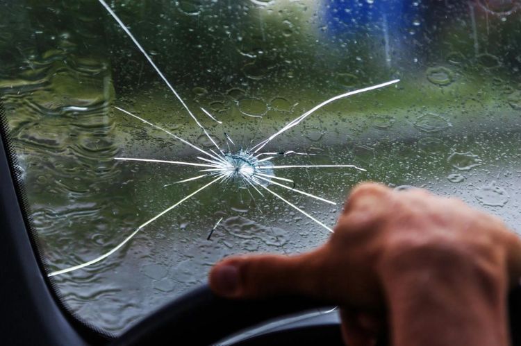The most common types of windshield cracks are star and spider web.